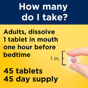 Nature Made Fast Dissolve Melatonin 10Mg 45 Tablets 45 Day Supply
