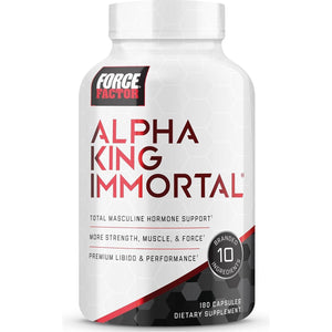 Force Factor Alpha King Immortal Total Hormone Support 180 Capsules