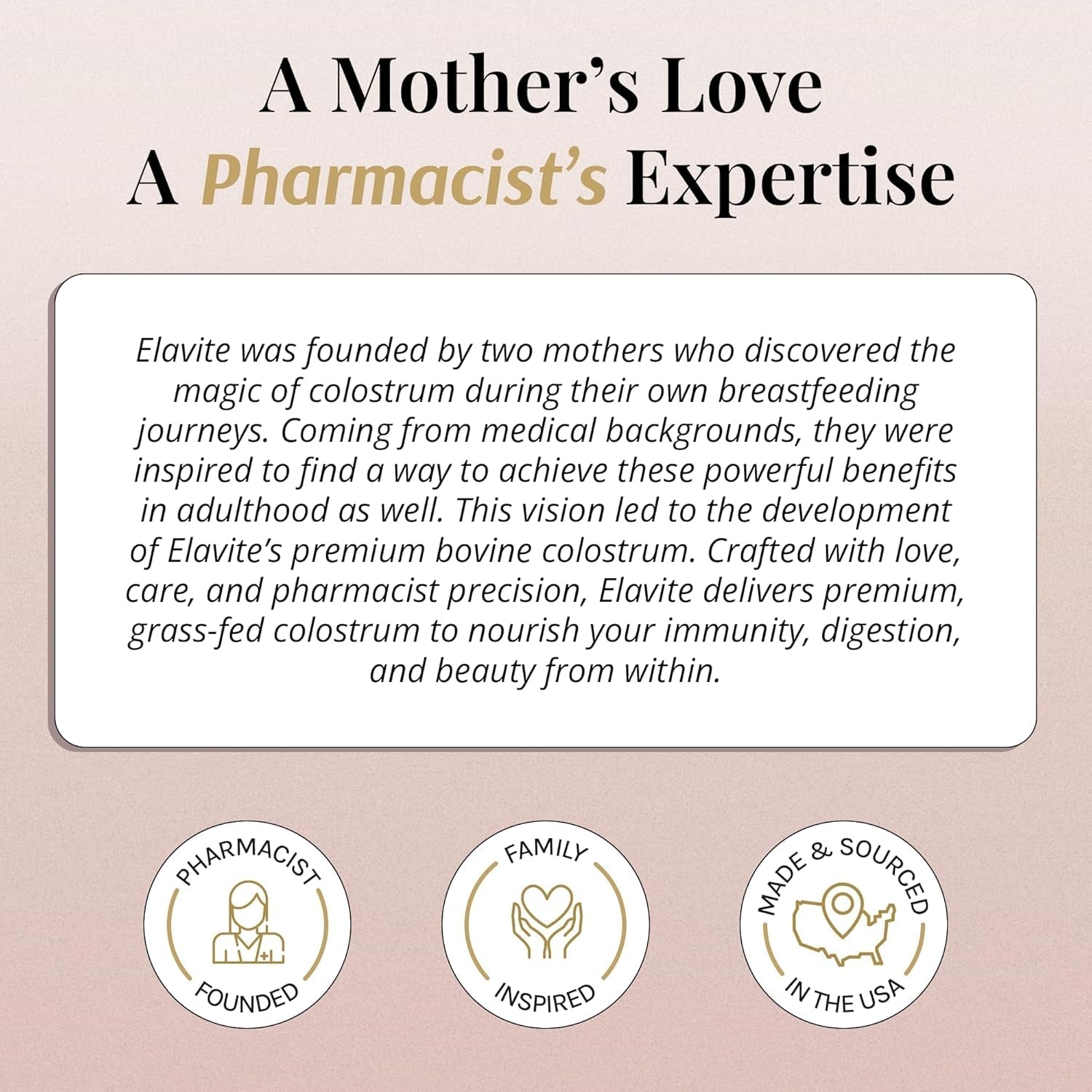 Colostrum Powder (Unflavored) for Gut Health, Immune Support Healthy Hair, Skin & Nails - 30 Servings