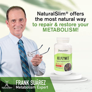 Naturalslim Helpzymes Digestive Enzymes - Superior Digestion Supplements for Gut Health, Bloating & Gas Relief 100 Caps 