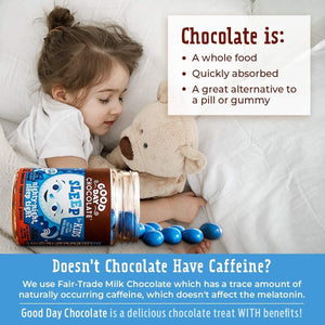 Good Day Chocolate Melatonin for Kids [50 Count]