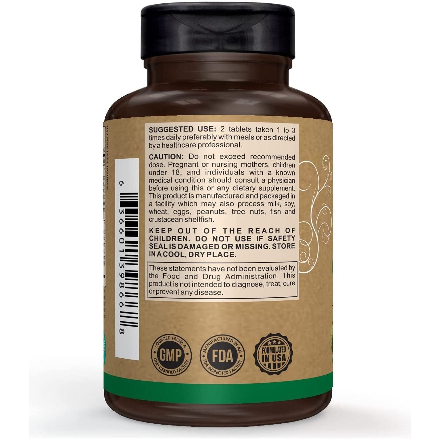 Pomona Wellness Super Greens Supplement, Greens Powder for Bloating and Digestion,120 Tablets