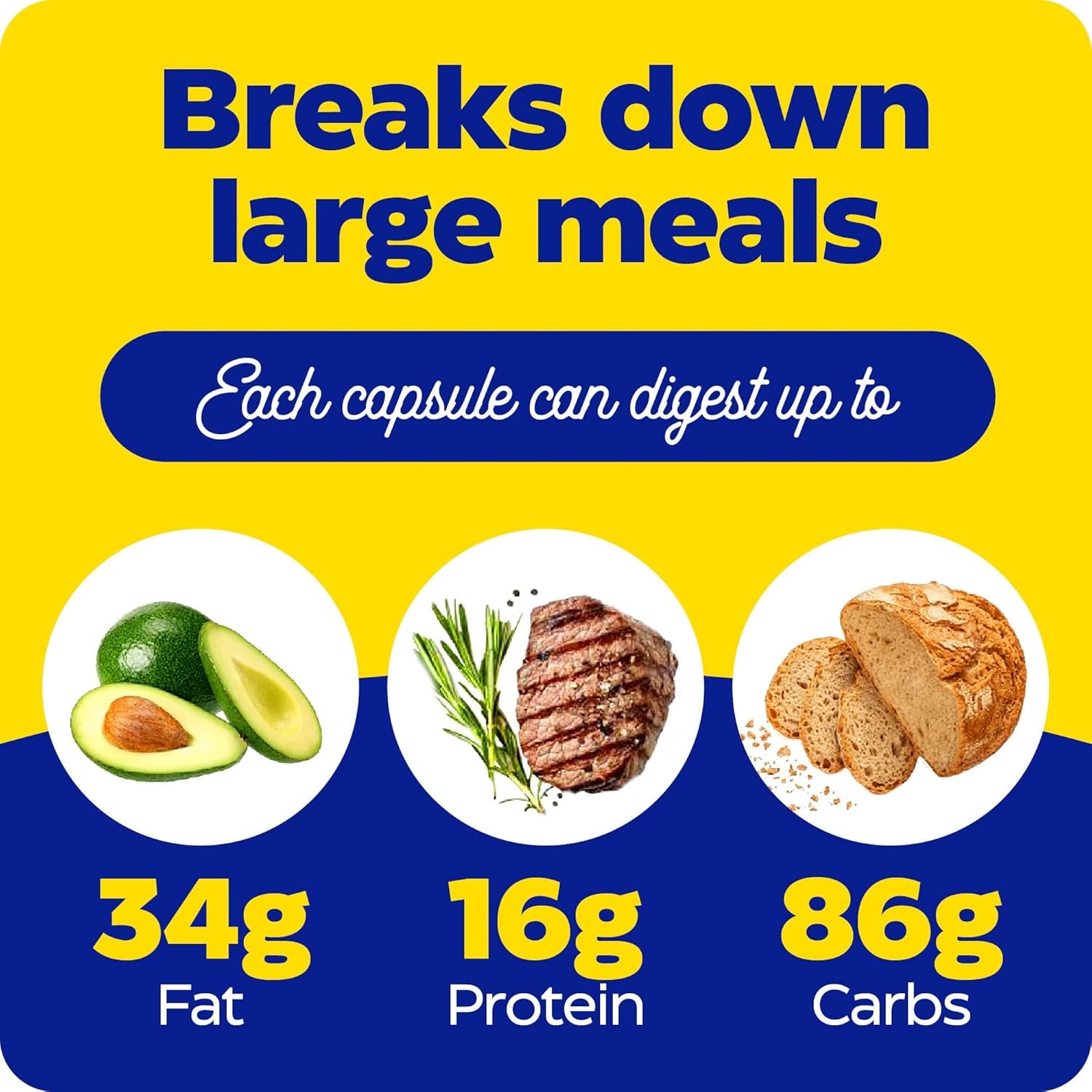Enzymedica Digest Gold + Atpro, Maximum Strength, Fast-Acting, Helps Digest Large Meals, Prevents Bloating and Gas, 45 Count