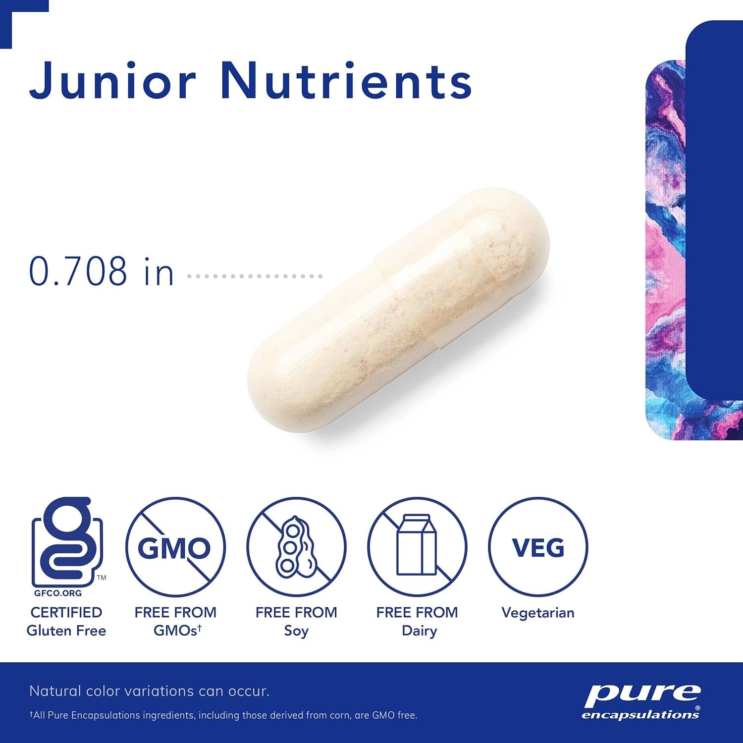 Pure Encapsulations Junior Nutrients - Kids & Teens Multivitamin - 120 Capsules