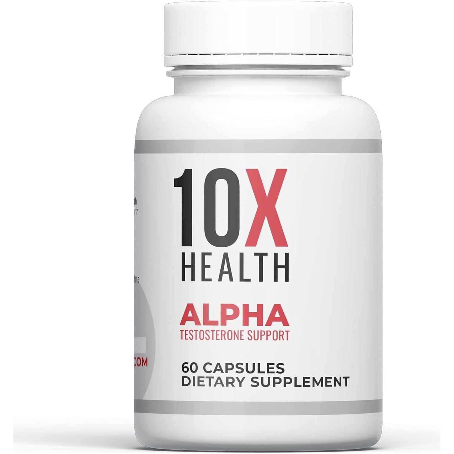 10X Health Alpha Testosterone Support - Muscle Support for Men with Tongkat Ali 1000Mg (60 Capsules, 2X Daily)