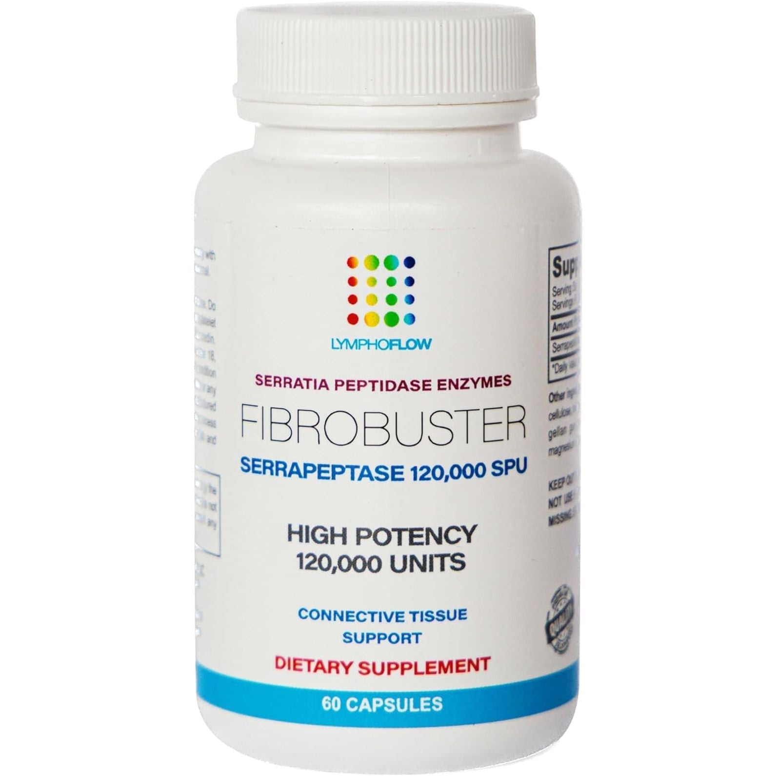 Bruizex Fibrobuster: Serrapeptase Proteolytic Enzymes 120,000 SPU, for Post Surgery Recovery and Immune Support 60 Capsules