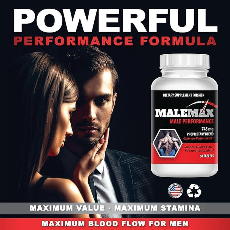 Perform- Male Supplement- Men Add 1-3 Inches Fast- All Natural, No Banned Substances- 60 Tablets
