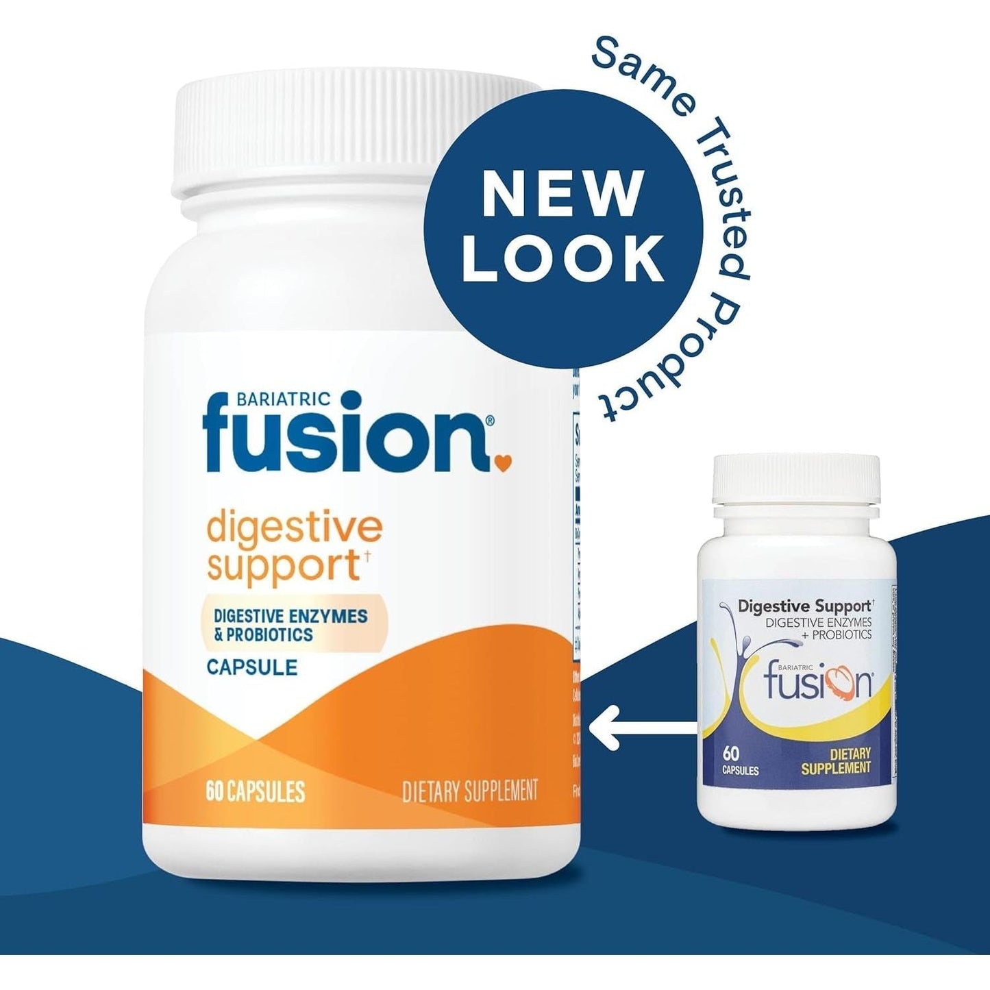 Bariatric Fusion Digestive Support | Probiotics for Digestive Health and Gut Health Support 60 Capsules