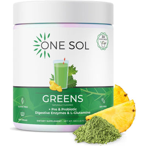 One Sol Greens, Super Greens Powder to Reduce Bloating & Improve Gut Health