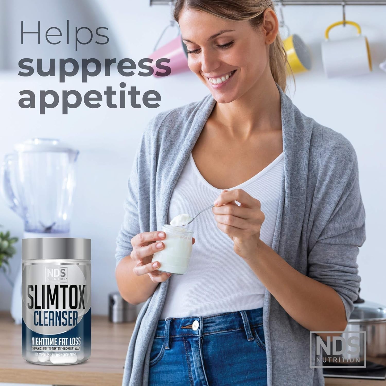 NDS Nutrition Maximum Fat Loss Support through Appetite Control, Restful Sleep, Digestive Health 90 Capsules