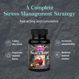 Dragon Herbs - Tao in a Bottle Capsules | Herbal Formula Supplement to Support Stress, Mood, Focus, Adaptability, (60 Capsules, 450 Mg)