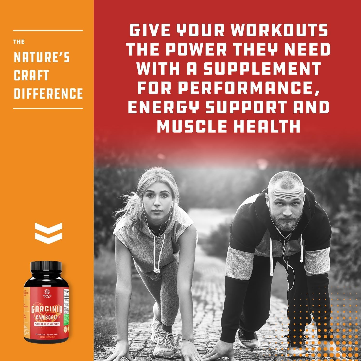 Strong Garcinia Cambogia Extract Capsules with 60% HCA - 60 Count