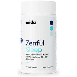 Zenful Sleep Supplement - Promotes Relaxation & Sleep Quality | 30 Servings (90 Capsules)