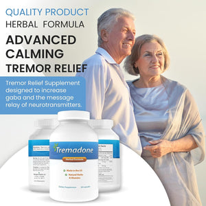 Essential Tremor Relief Supplement for Hand, Arm, Head, Leg, Feet and Body Tremors and Shaking Nutriganix