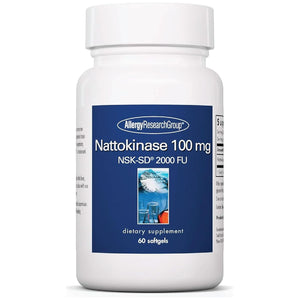 Allergy Research Group - Nattokinase Supplement NSK-SD 2000 FU, 100Mg - Cardiovascular/Circulatory Health - 60 Softgels