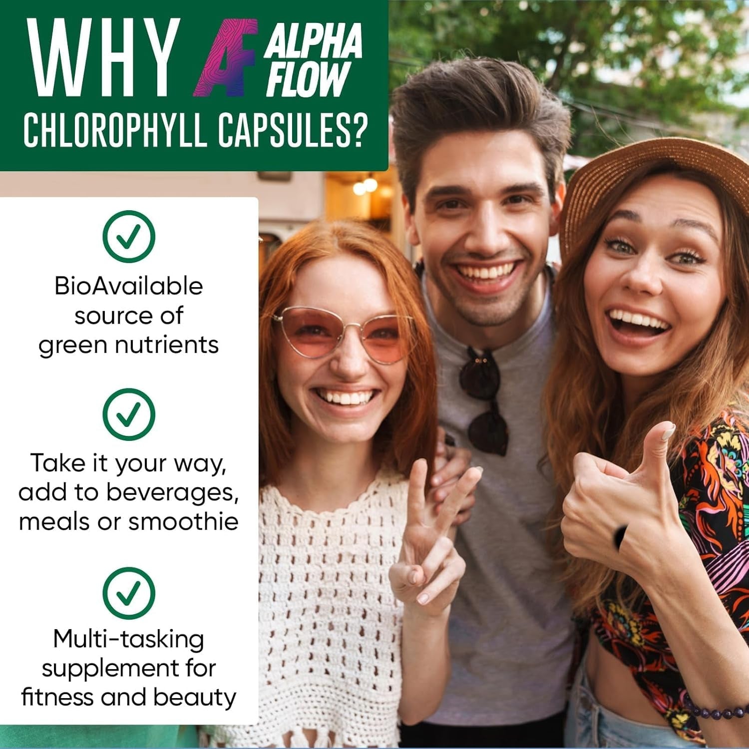 Chlorophyll Capsules 600 Mg - Natural Chlorophyll Pills for Women & Men