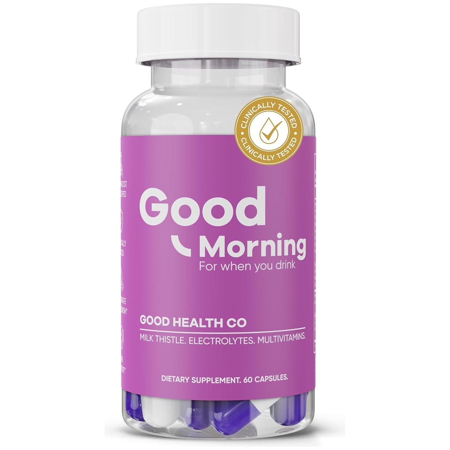 Good Morning - Drink Tonight, Thrive Tomorrow | Post-Drinking Relief, Liver Support and Hydration Recovery