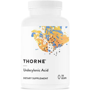 THORNE Undecylenic Acid - 250 Mg  - for a Healthy Balance of Gut & Vaginal Flora - 250 Gelcaps - 50 Servings