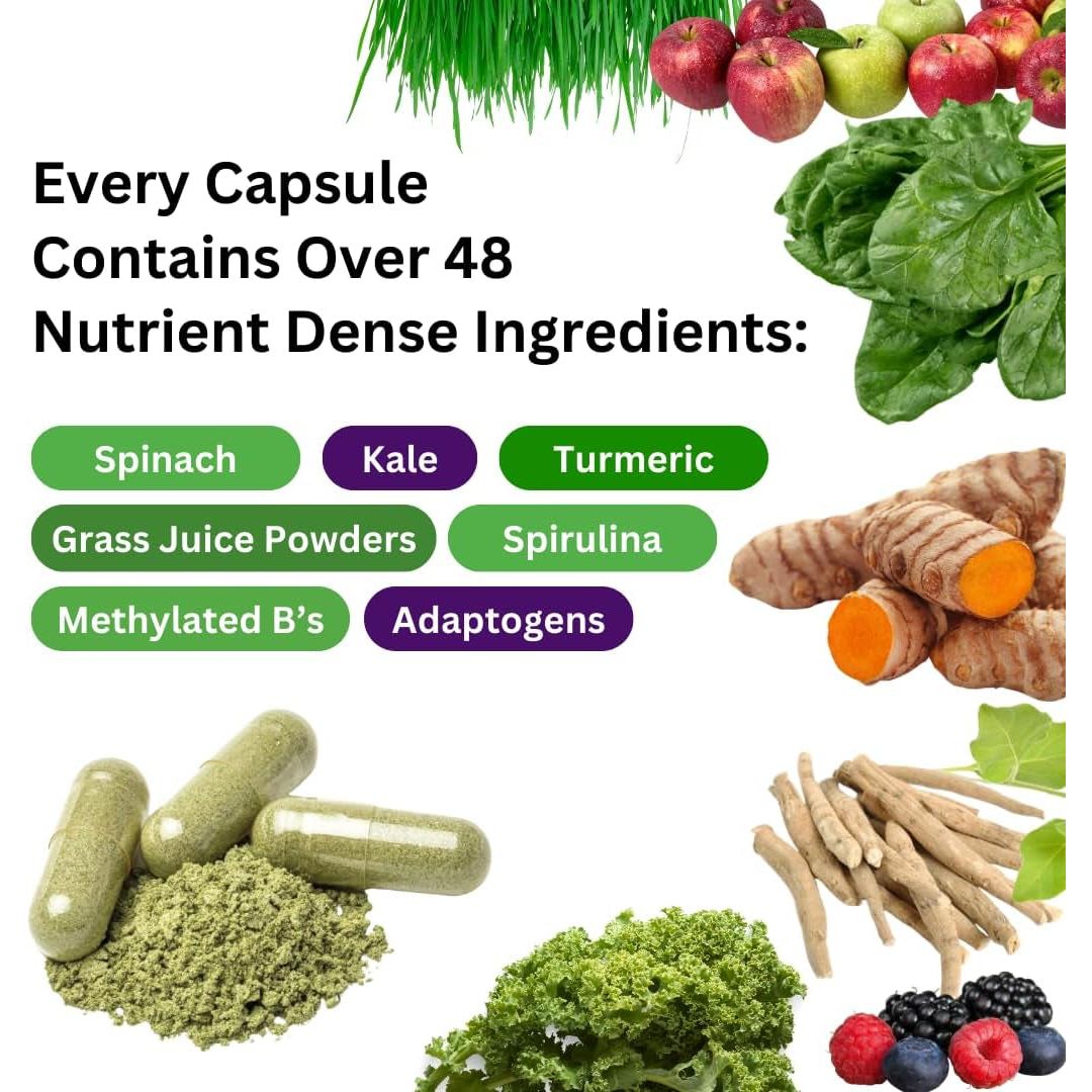 Paradise Herbs Earth'S Blend Women'S Once Daily Multivitamin with Iron 60 Capsules