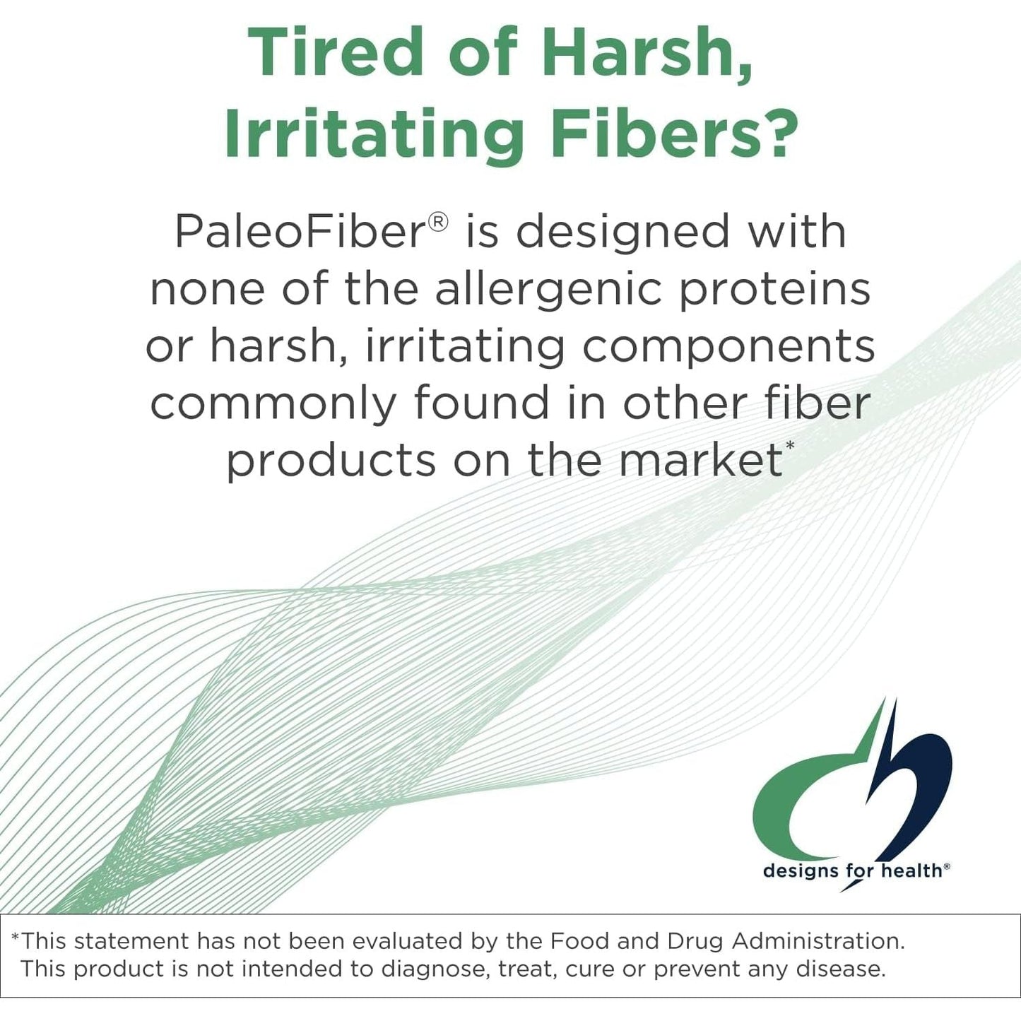 Designs for Health Paleofiber - 12 Digestive Fiber Blend Powder Supplement - Prebiotic Gut Support (60 Servings / 300G)