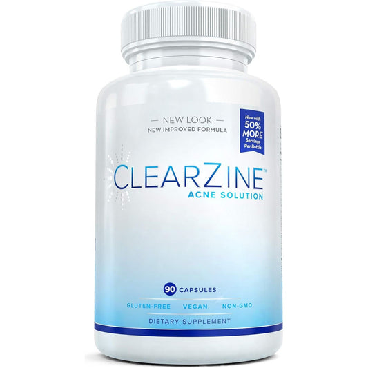 Acne Pills for Teens & Adults | Clear Skin Supplement, Vitamins for Hormonal & Cystic Acne, 90 Caps