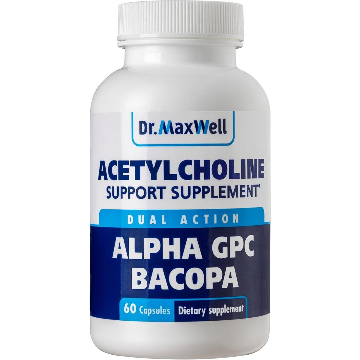 Acetylcholine, Alpha GPC Choline 600Mg (Supports Memory & Learning), 60 Capsules - Suppviv