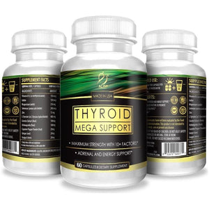 ACTIF Thyroid Mega Support - Maximum Strength with 10+ Thyroid Factors 1 Month Supply - Suppviv