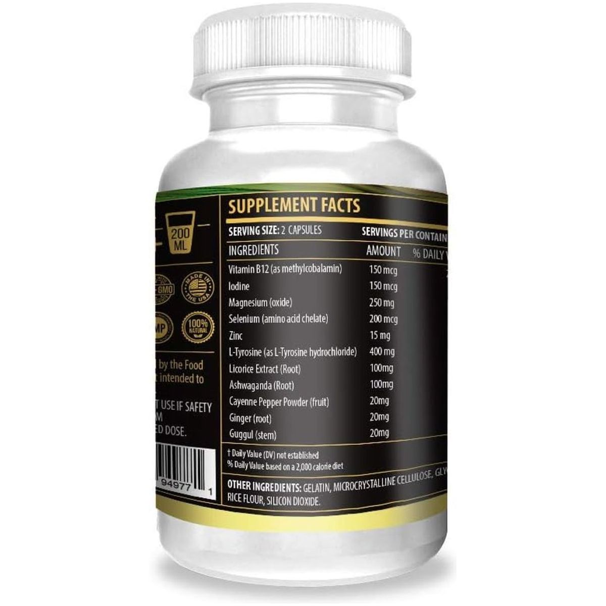 ACTIF Thyroid Mega Support - Maximum Strength with 10+ Thyroid Factors 1 Month Supply - Suppviv