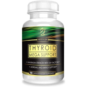 ACTIF Thyroid Mega Support - Maximum Strength with 10+ Thyroid Factors 1 Month Supply - Suppviv