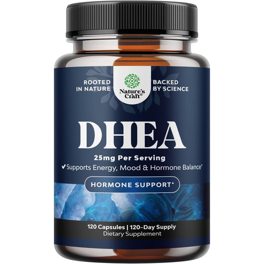 DHEA Supplement for Hormone Balance for Men & Women - Improves Mood Stability, Brain, Immune Function, Energy & Fertility - 120 Capsules