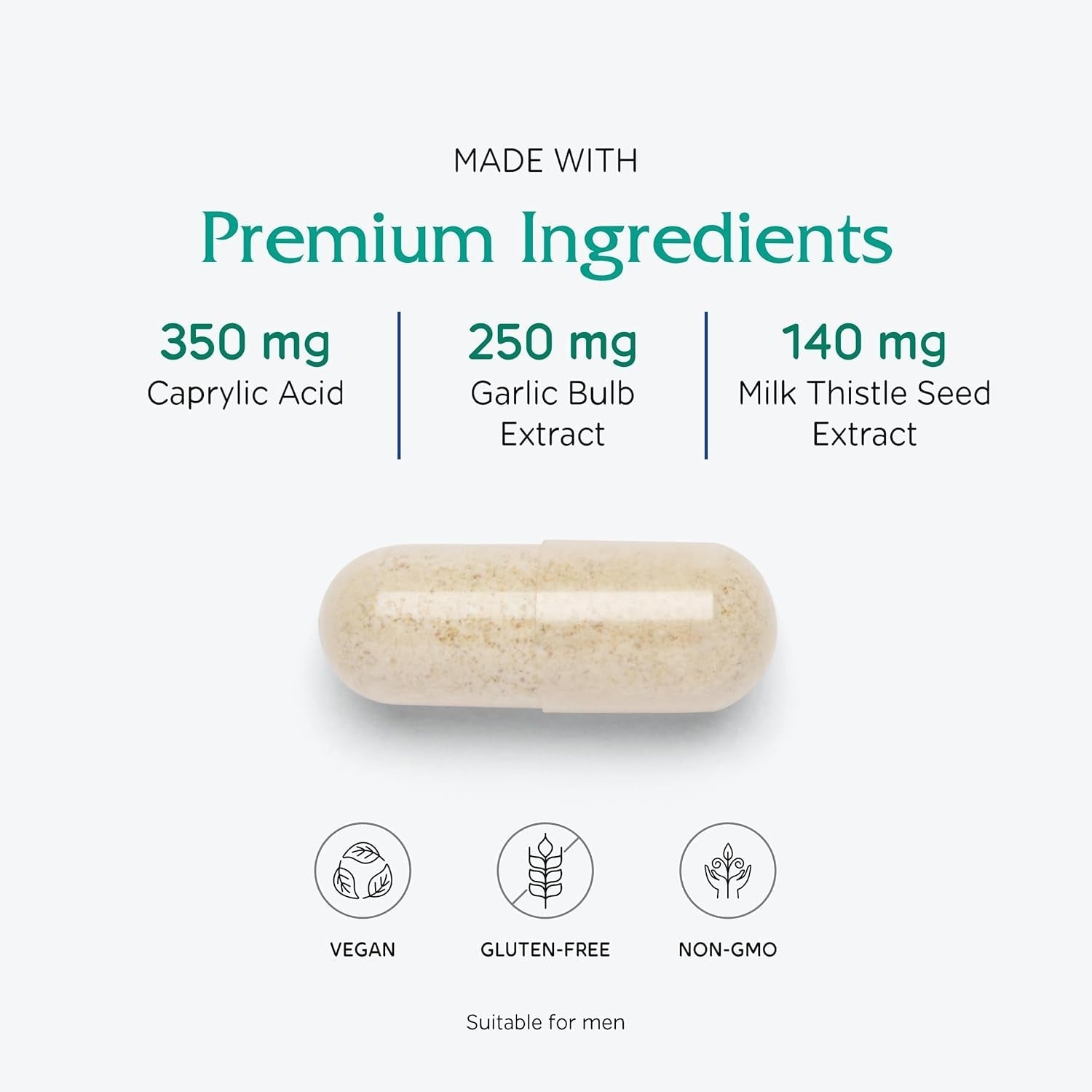 Vitanica Candidastat, Balanced Support, Vegan, 60 Capsules