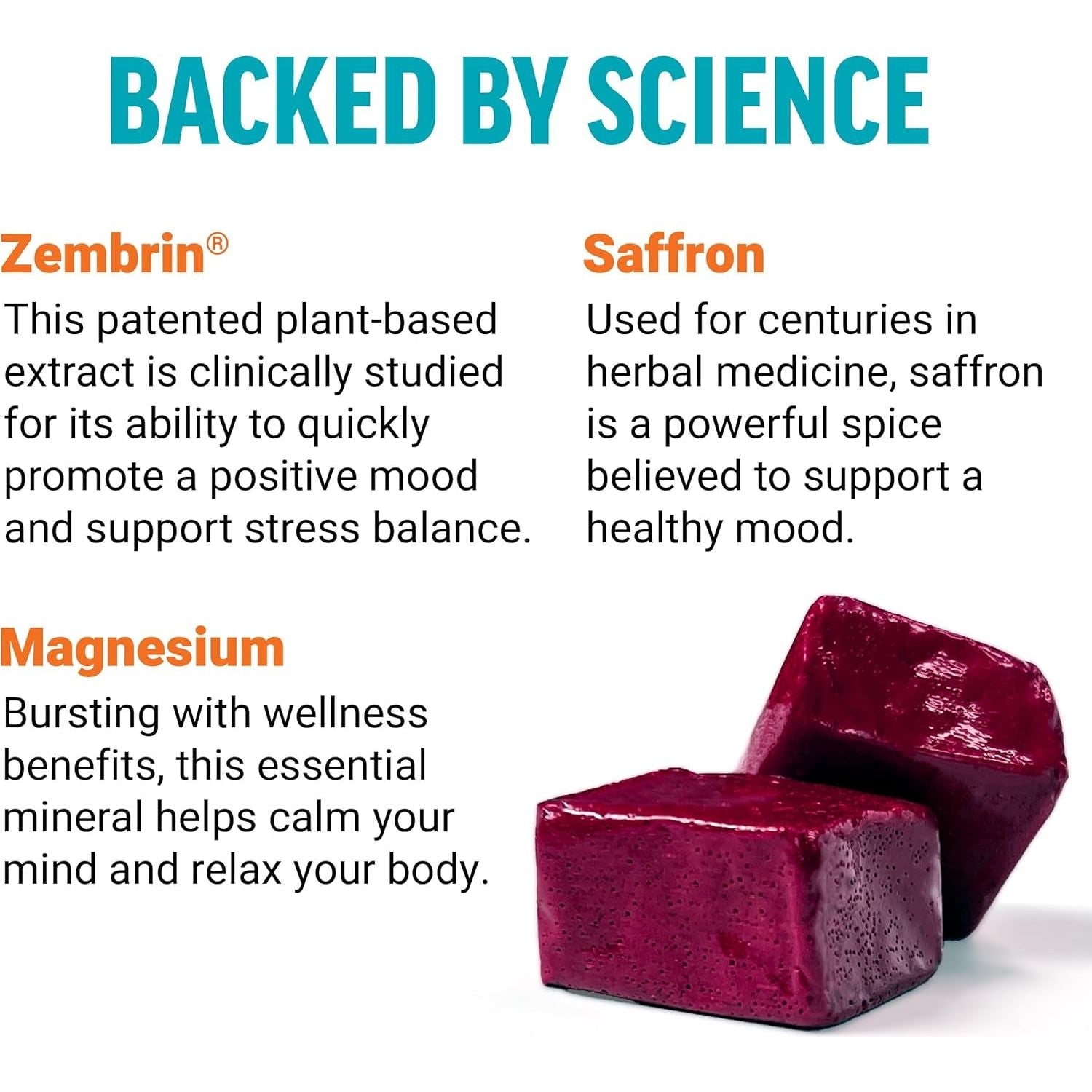 FORCE FACTOR Mood Support and Mood Balance Supplement - Tropical Fruit Flavor, 30 Soft Chews
