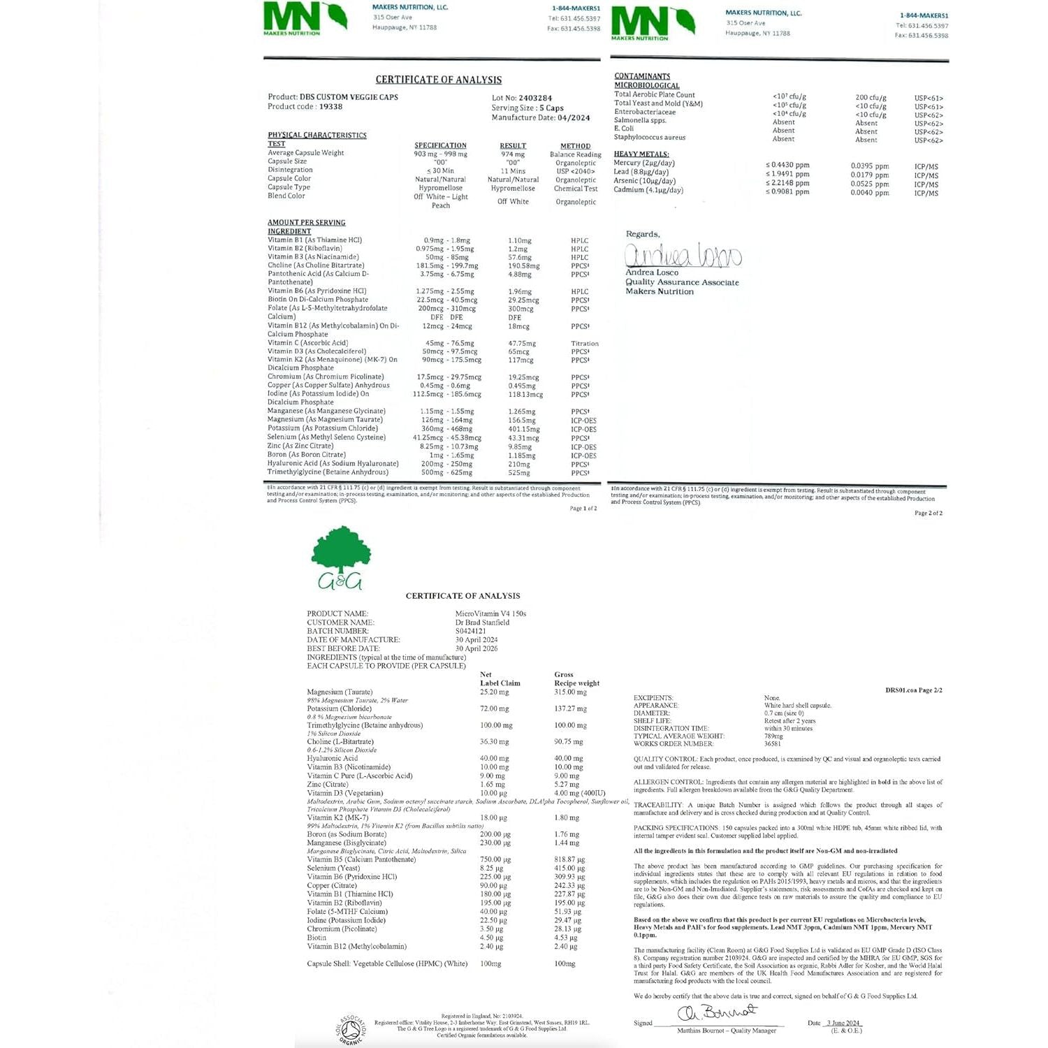 Daily Low Dose Multivitamin & Mineral to Support Cognitive Performance & Memory + Hyaluronic Acid for Skin Health + TMG for Exercise (150 Count)