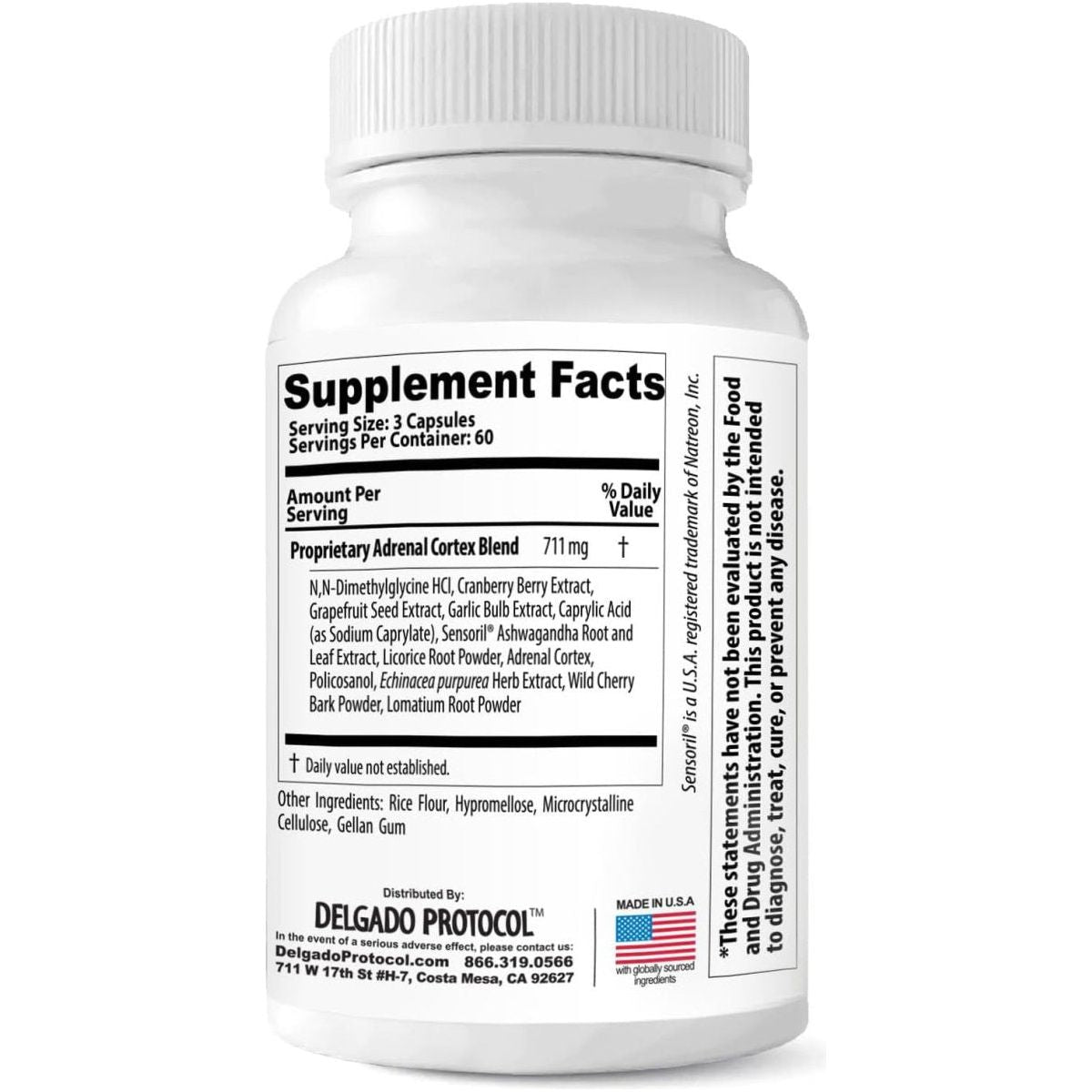 Adrenal DMG - Support Daytime Energy, Better Sleep, Immune System, Reduce Stress Levels, and Fatigue - 180 Capsules - Suppviv