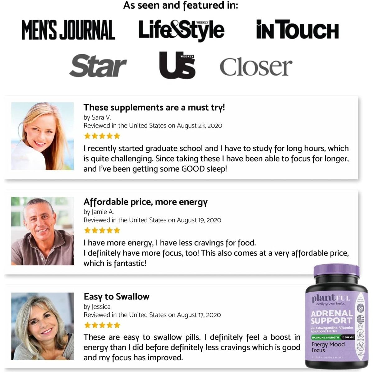 Adrenal Support & Cortisol Manager Supplement for Natural Energy, Fatigue And Mood Boost - Suppviv