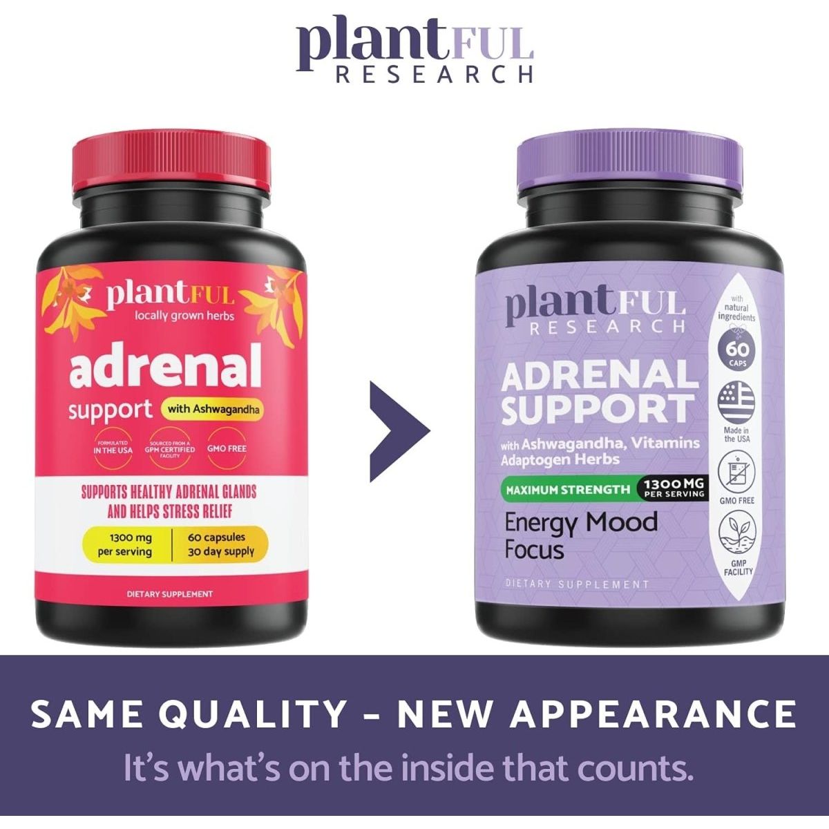 Adrenal Support & Cortisol Manager Supplement for Natural Energy, Fatigue And Mood Boost - Suppviv