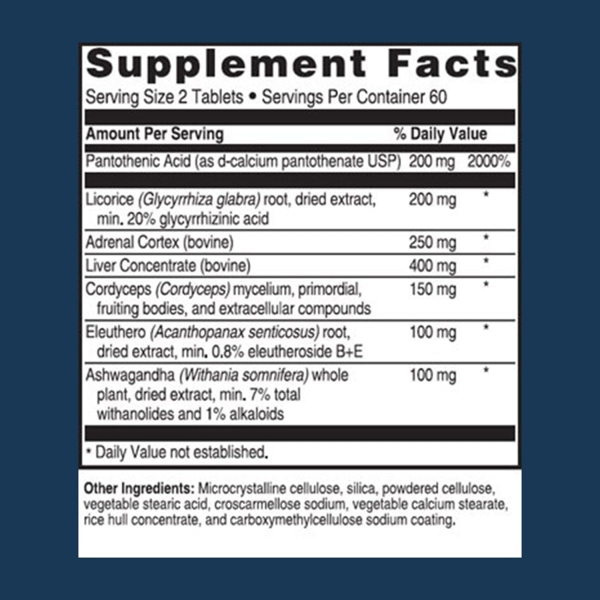 ADVANCED BIONUTRITIONALS – Advanced Adrenal Factor, for Cortisol (120 Tablets) - Suppviv