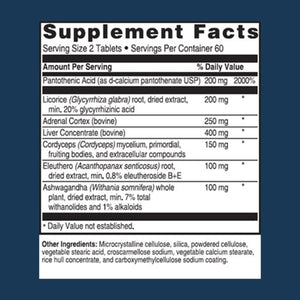 ADVANCED BIONUTRITIONALS – Advanced Adrenal Factor, for Cortisol (120 Tablets) - Suppviv