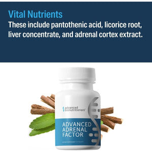 ADVANCED BIONUTRITIONALS – Advanced Adrenal Factor, for Cortisol (120 Tablets) - Suppviv