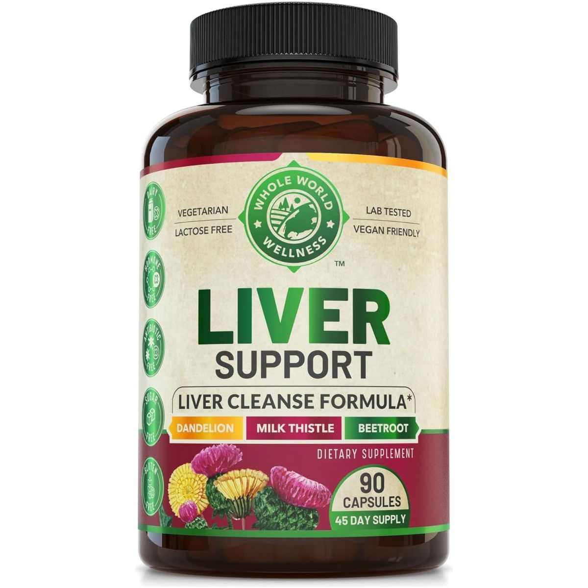 Advanced Liver Cleanse Detox & Repair Formula 90 Pills 512Mg - Suppviv