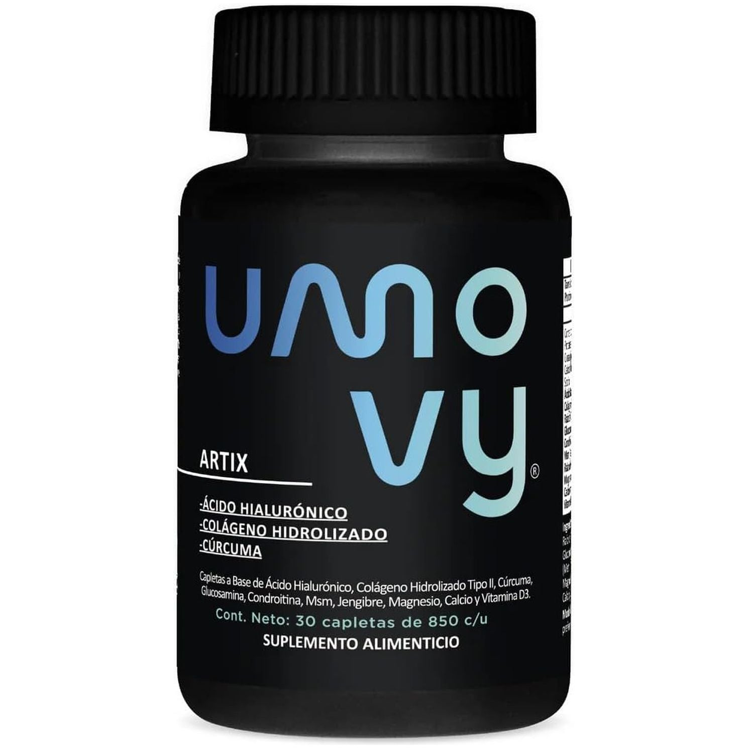 Umovy Artix Hydrolyzed Collagen Type II, Hyaluronic Acid, Turmeric, Glucosamine, Chondroitin, MSM, Ginger, Magnesium, Calcium, Vitamin D Supplement, 30 Capsules