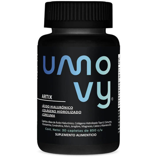 Umovy Artix Hydrolyzed Collagen Type II, Hyaluronic Acid, Turmeric, Glucosamine, Chondroitin, MSM, Ginger, Magnesium, Calcium, Vitamin D Supplement, 30 Capsules