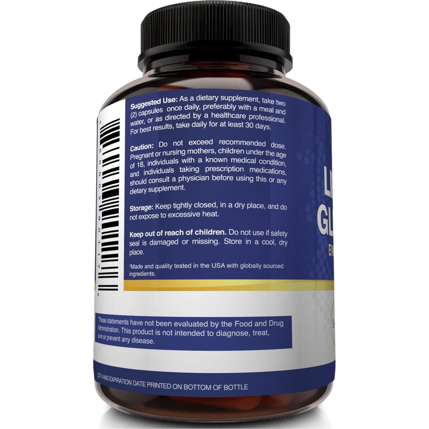 Nutriflair Liposomal Glutathione Supplement Setria® 700Mg - Pure Reduced, Stable Form L-Glutathione Reductase (GSH) 60 Capsules