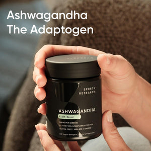 Sports Research® Ashwagandha Softgels with Coconut MCT Oil for Relaxation, Calm & Sleep Support - 120 Count