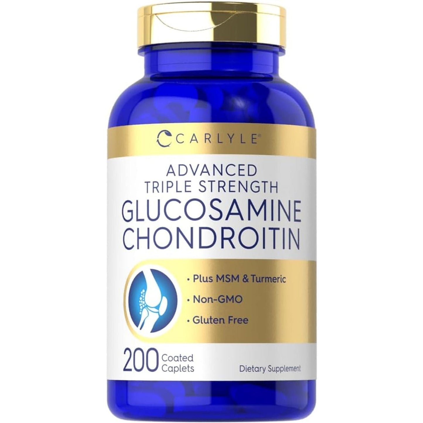 Carlyle Glucosamine Chondroitin MSM Turmeric | 4050 Mg | 200 Count 