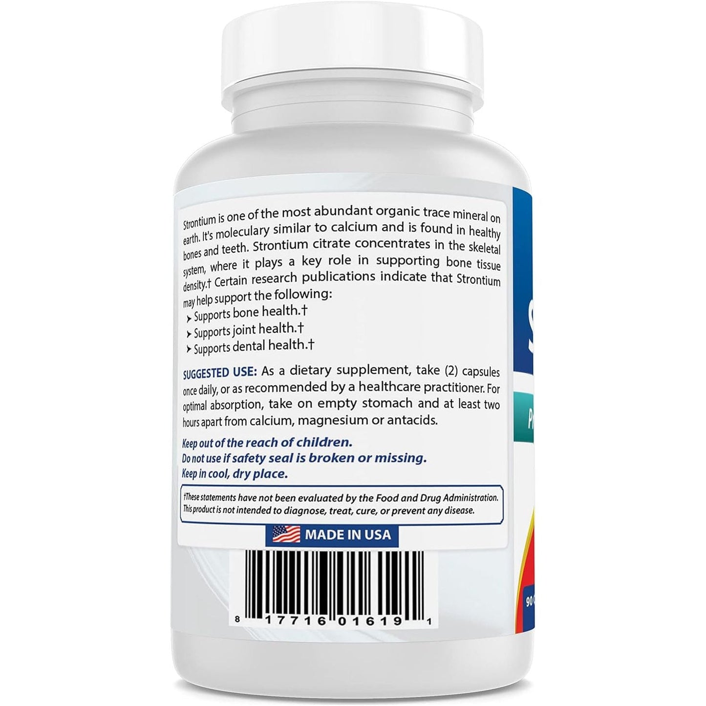 Best Naturals Strontium Bone Building Formula 680Mg/Serving 90 Capsules