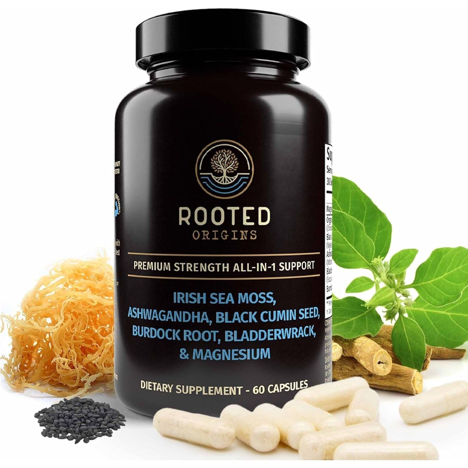 Sea Moss Capsules - Immune Support, Gut Health, Energy, & More - 60 Capsules