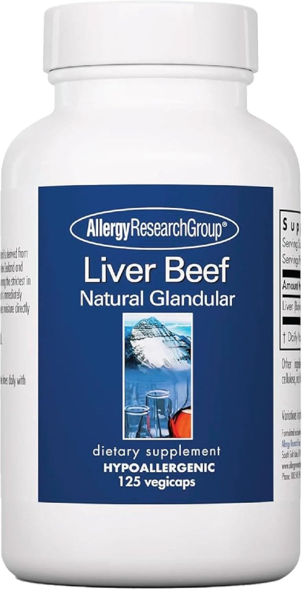 Allergy Research Group Beef Liver Supplement - 1000Mg,125 Count - Suppviv