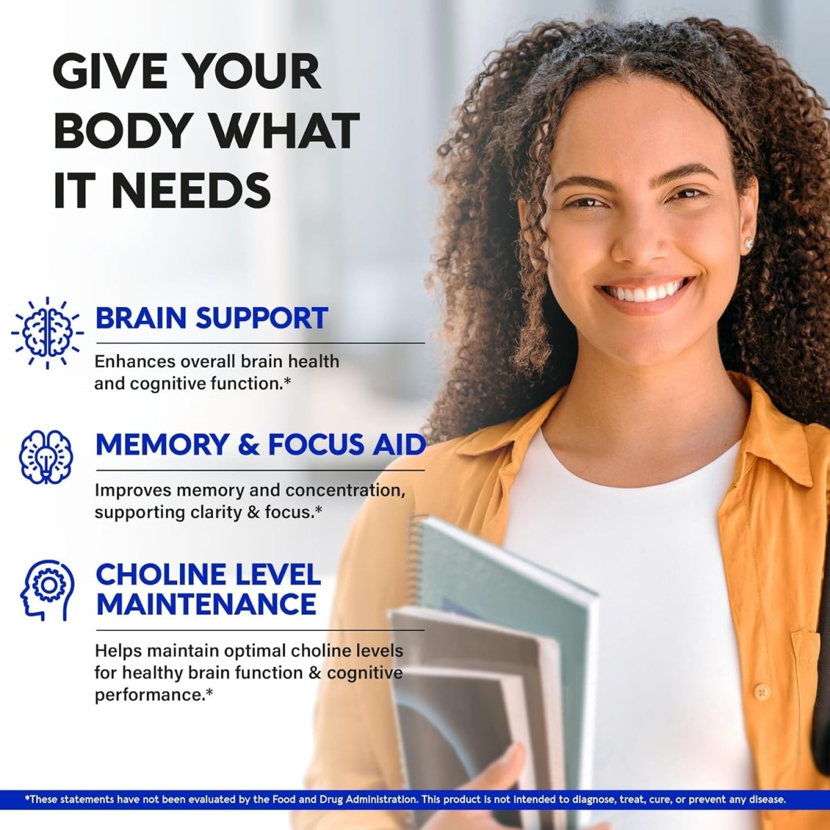 Alpha GPC 600 Mg - Alpha - Gpc Supplement for Focus, Memory & Energy - Bioactive Choline for Brain & Cognition - 60 Capsules - Suppviv