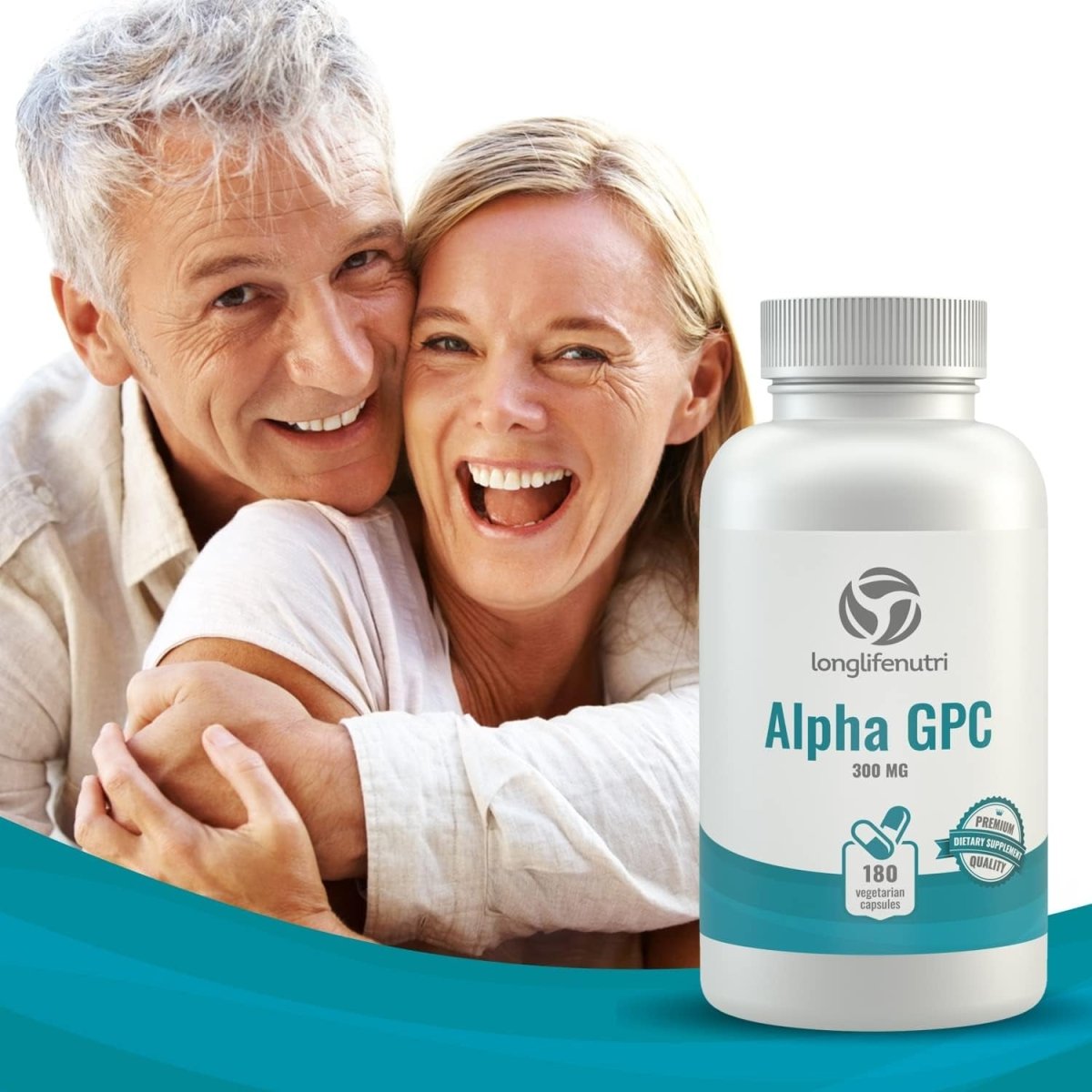 Alpha GPC Choline Supplement 300Mg - 180 Vegetarian Capsules| Cognitive Enhancer Nootropic - Suppviv